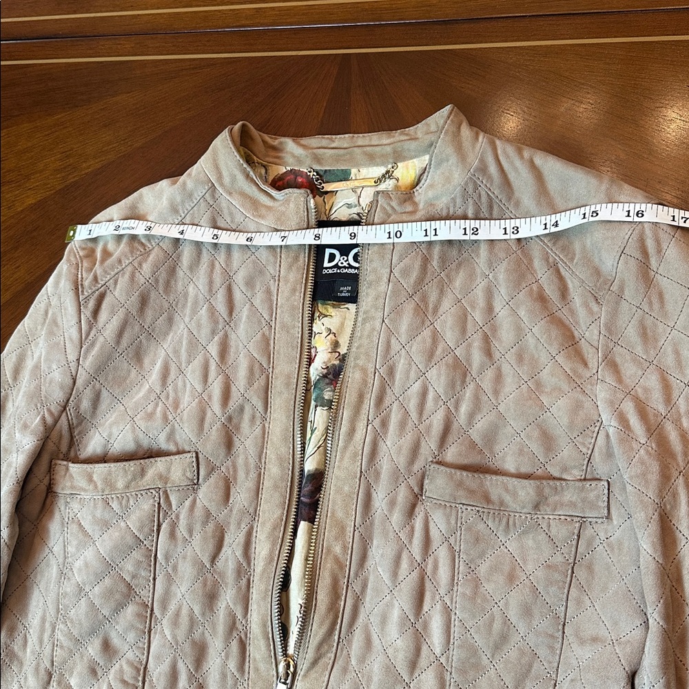 Dolce & Gabbana Quilted Suede Jacket • Distressed Vintage Look • Made in Italy - Picture 4 of 16